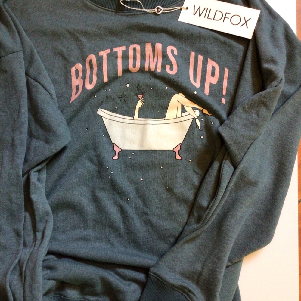WILDFOX bottoms up sweatshirt - Picture 4 of 4
